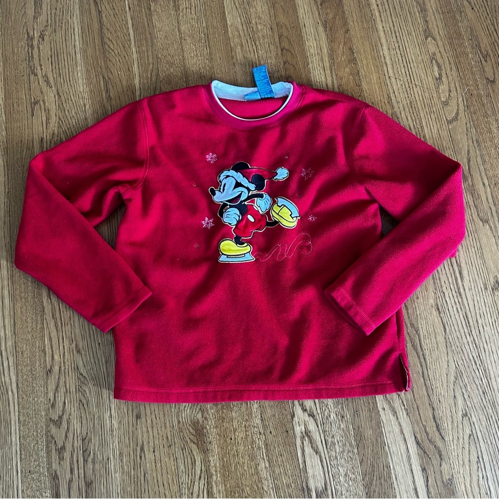 Disney Mickey Mouse Red and Yellow Sweatshirt